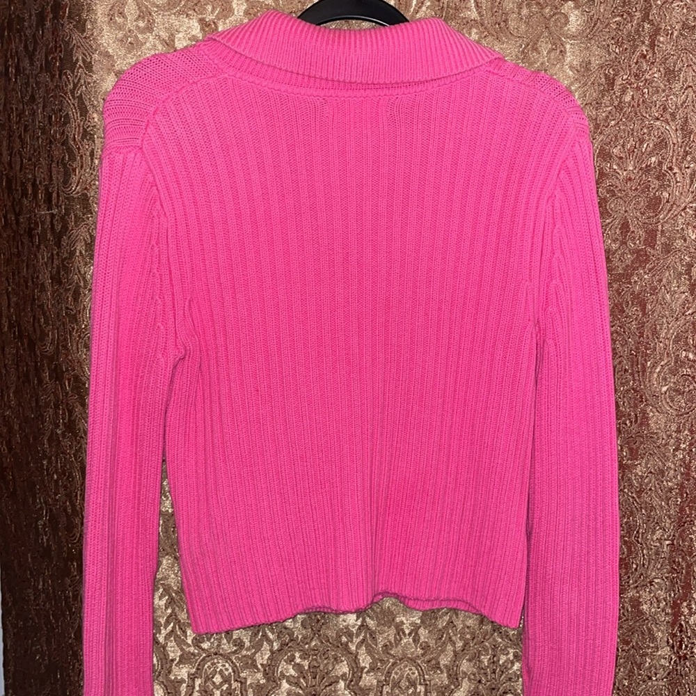 Isaac Mizrahi Vibrant Pink Knit Sweater.  Size Small. - Picture 2 of 4